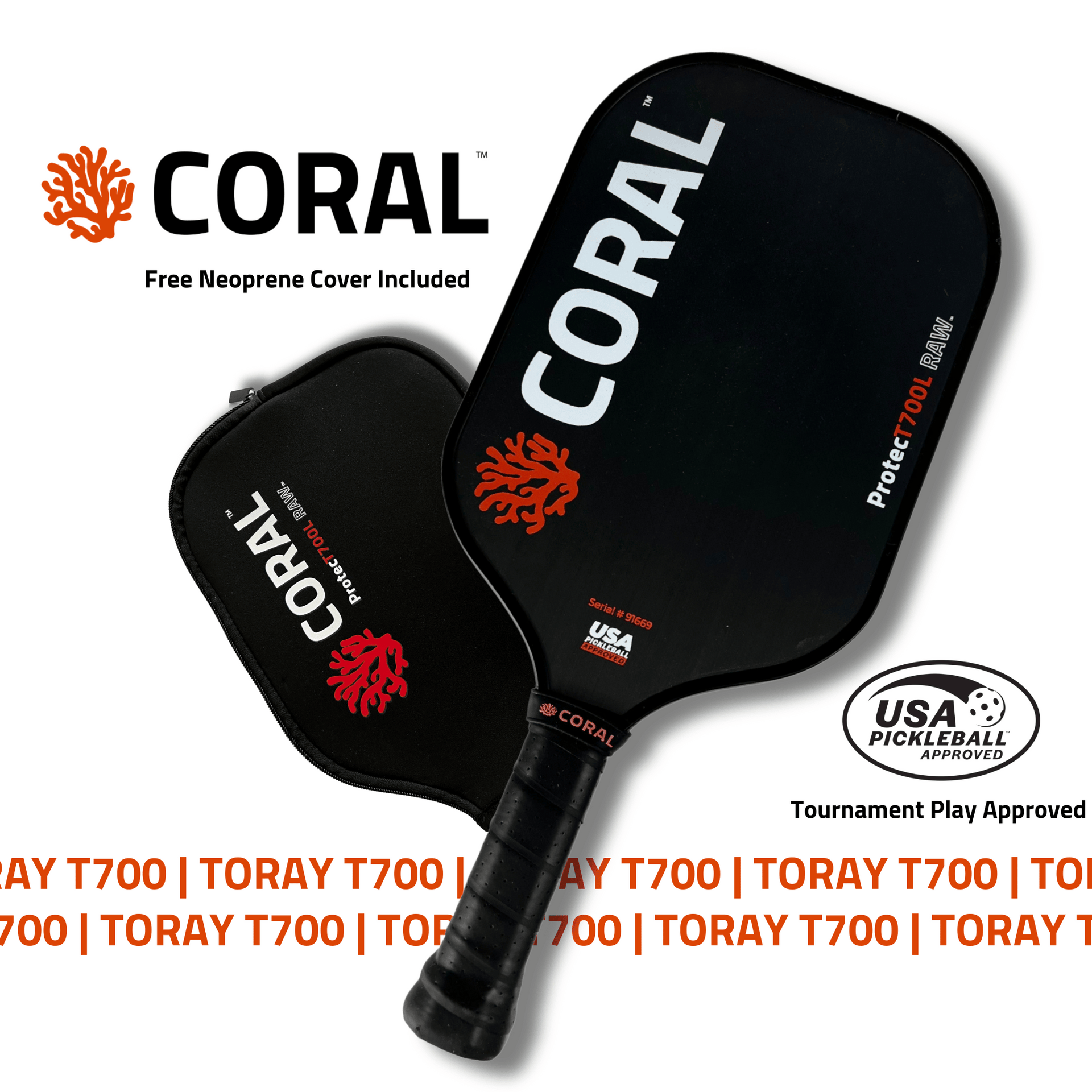 Raw Carbon Fiber Pickleball Paddle | USAPA Approved TORAY T700 Raw Carbon Fiber Pickleball Paddle | USAPA Approved TORAY T700